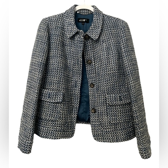 Talbot’s Blue Tweed Wool BlazerJacket - Picture 1 of 6